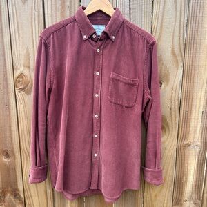 Burgundy Corduroy Portuguese Flannel Size Medium
